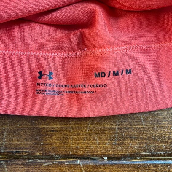 Under Armour Fitted women’s Sports Bra size Medium Pink Black - Picture 7 of 9